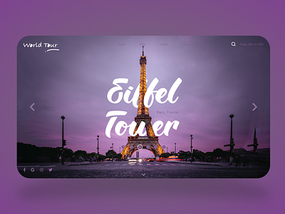 World Tour Web UI Design