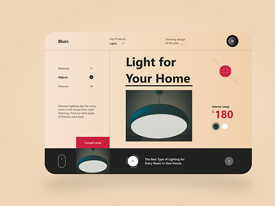 Home Light Web UI Design