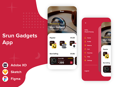 Srun Gadgets Mobile UI Design