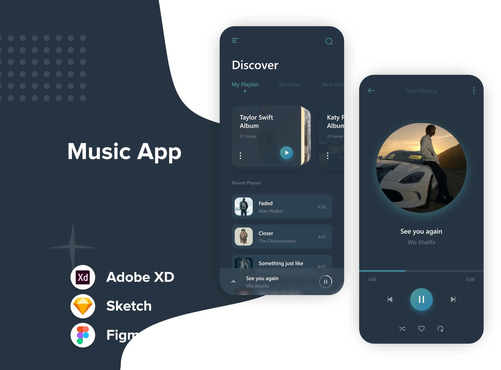 Dribbble - Music App - 1@3x.png by Shazib Farooq