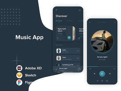 Music App UI Design