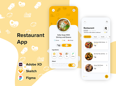 Restaurant App UI Design adobe xd app app design art creative design designer graphic design illustration inspiration mobile app mobile design mobile ui mobile uiux ui ui design uiux uiuxdesign uiuxdesigner uxdesign