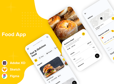 Food App UI Design adobe xd app app design art creative design designer graphic design illustration inspiration mobile design mobile ui mobile ui design mobile uiux ui ui design uiux uiuxdesign uiuxdesigner uxdesign