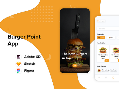 Burger Point Mobile App UI Design