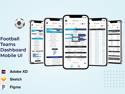 Football Dashboard Mobile UI Design