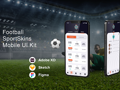 Football SportSkins Mobile UI Kit