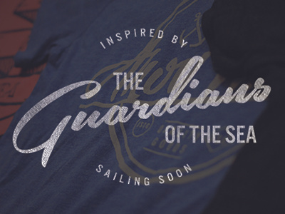 Guardians clothing photography puddle pirate shirts texture typography uscg waterbased white