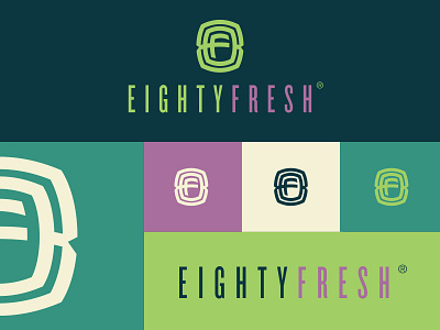 Fresherer brand delivery fresh health logo meal monogram