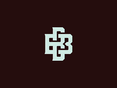 BB b bb logo monogram solid