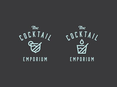 CE bourbon cocktail concept design drink garnish icon logo whiskey