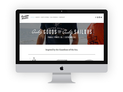 Updatin' PP clothing coast guard company design icons photography sailor typography website