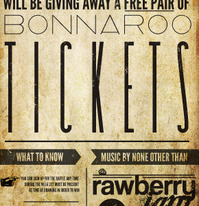 Free Tickets jam rawberry typography vintage