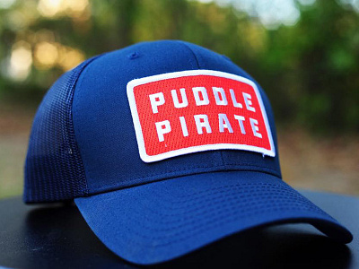 Puddle Hat america design hat lid patch simple typography