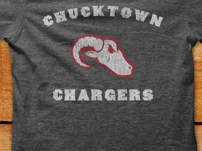 Charger Shirt chargers charleston concave tuscan logo rams red shirt sports teams texture white