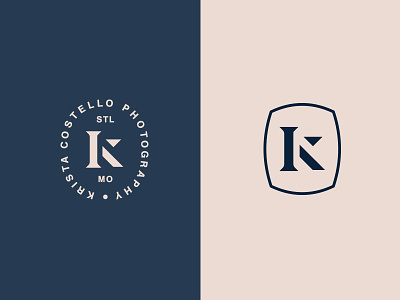 K chic costello feminine k logo minimal monogram photography simple st. louis