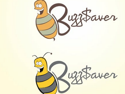 Buzzzz bee colors logo type