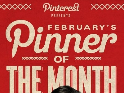 Pinner of the month! crosses february pinterest poster red text texture typography white