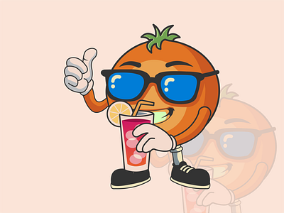Characters for soft drinks app branding design illustration logo minimal vector