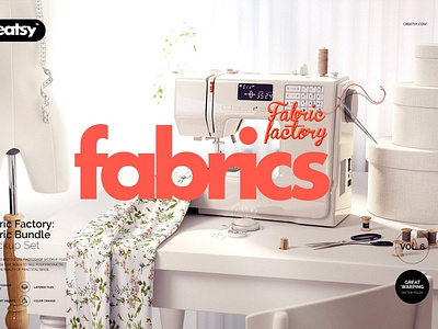 Fabric Factory v.6 Mockup Bundle