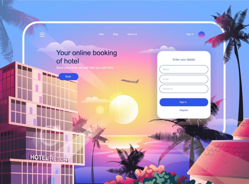 Hotel Booking Landing Page