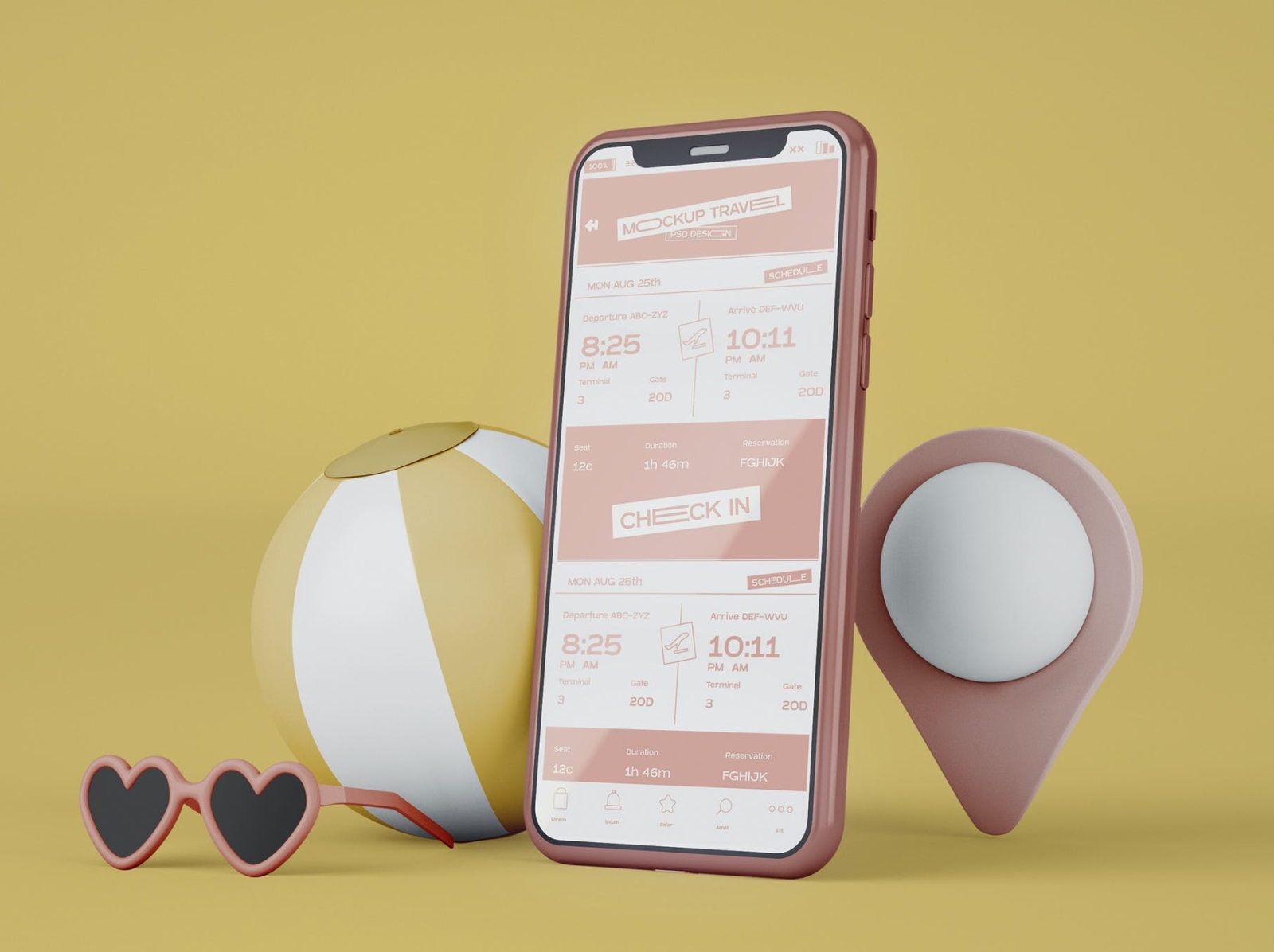 Travel Scene Smartphone Mockup