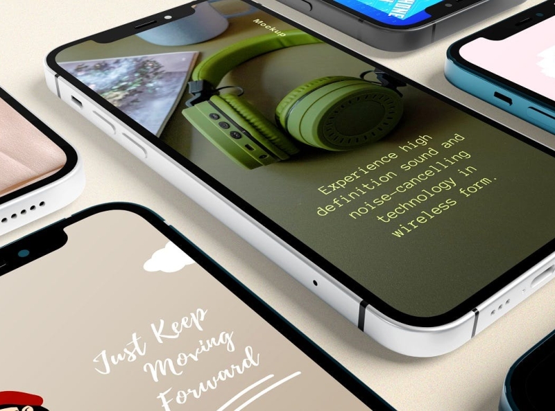 iPhone Mockup 3d branding design graphic design illustration iphone iphone 13 iphone mockup logo mockup typography ui ux vector