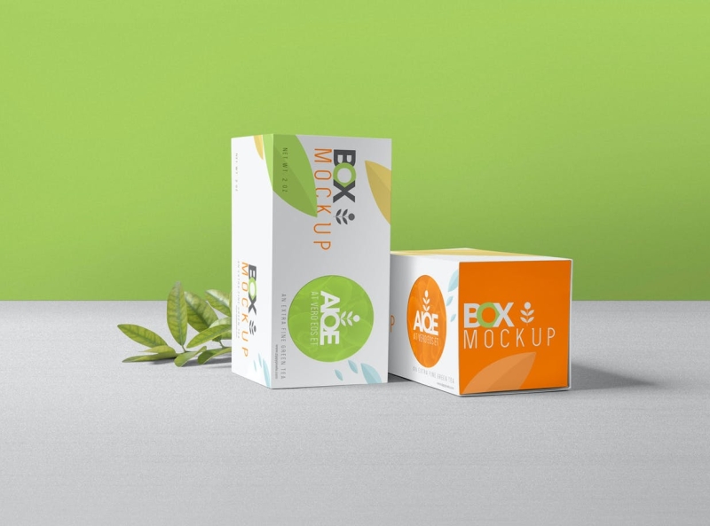 Tea Box Packaging Mockups 3d box mockup branding design graphic design illustration logo mockup packaging packaging design tea box typography ui ux vector