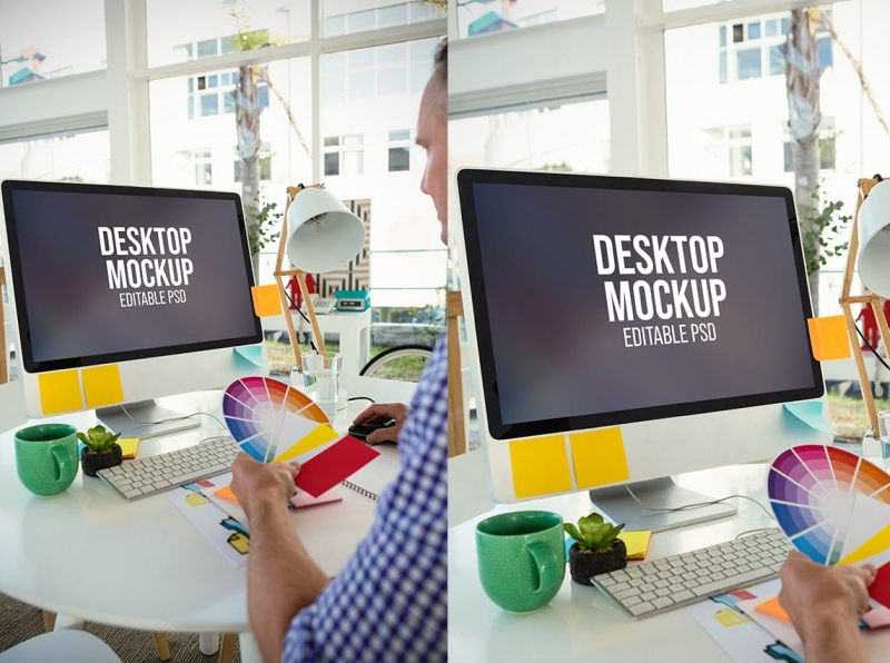 Workplace Laptop Mockup 3d branding design graphic design illustration laptop laptop mockup logo mockup screen typography ui ux vector workplace