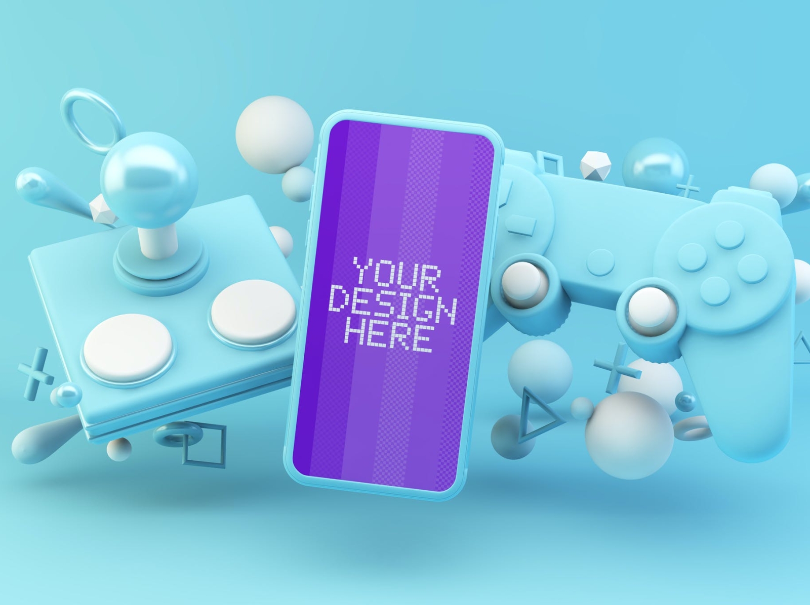 Mobile Blue Mockup 3d blue branding design graphic design illustration iphone logo mobile mobile mockup mockup typography ui ux vector