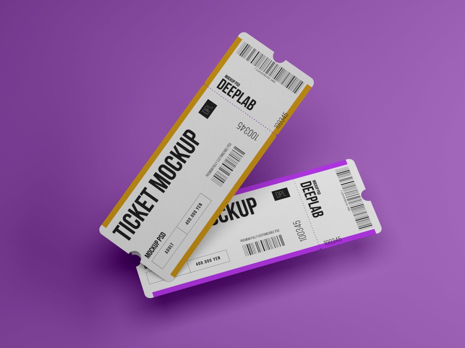 Event Ticket Mockup 3d branding design event graphic design illustration logo mockup ticket ticket mockup typography ui ux vector
