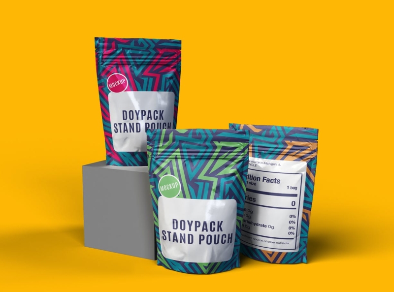 Doypack Pouch Mockup