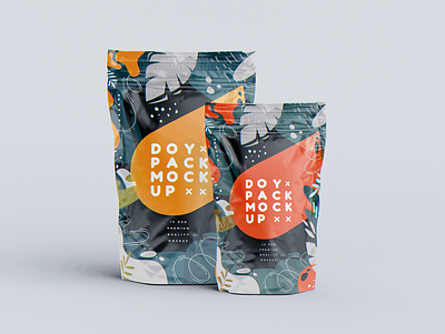 Doypack Mockup 3d branding design doypack graphic design illustration logo mockup package packaging packaging design typography ui ux vector