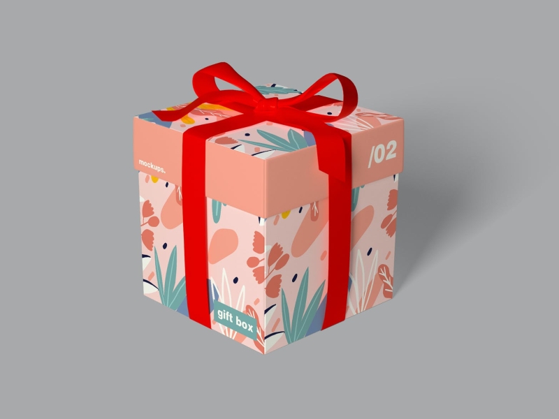 Gift Box Mockup