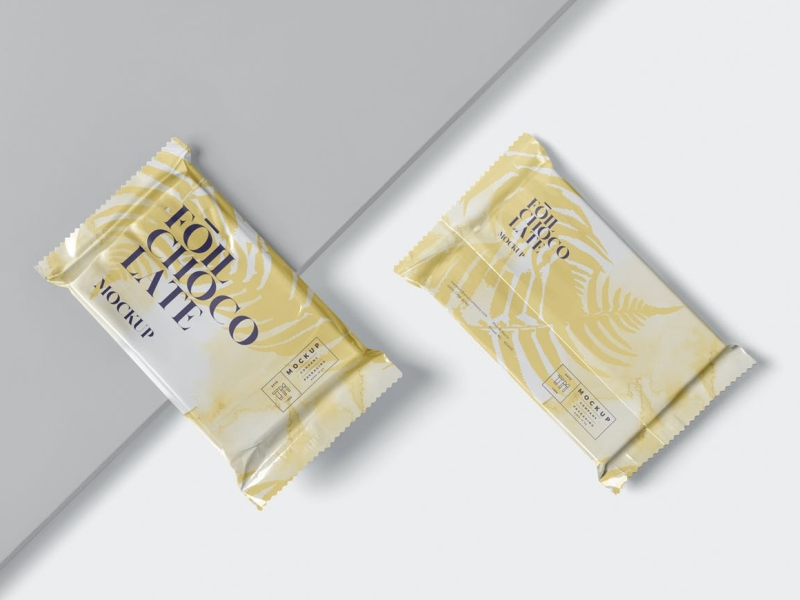 Chocolate Foil Mockup