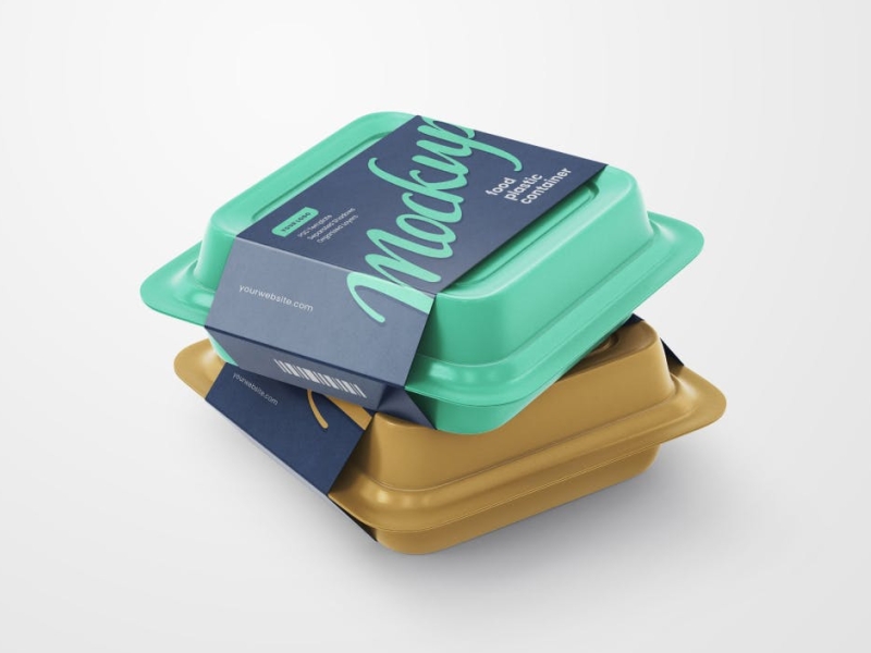 Plastic Food Container Mockup