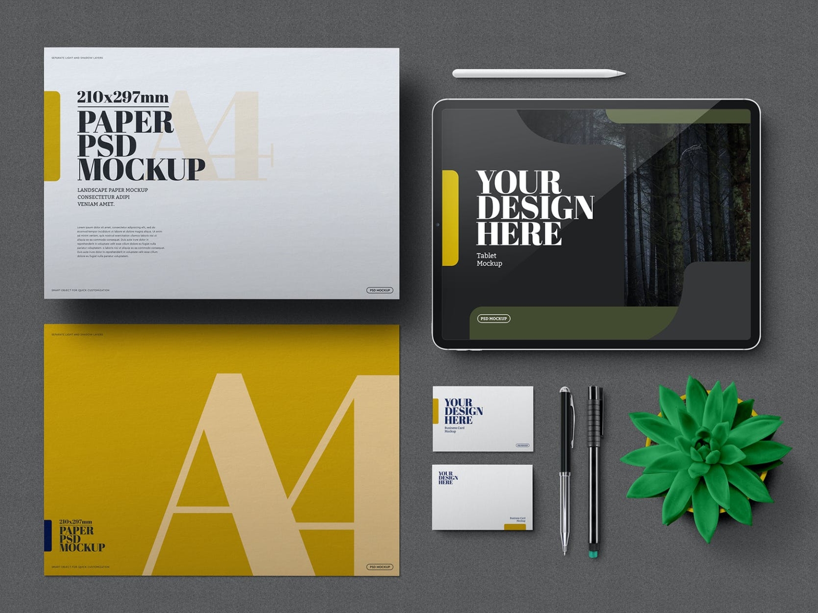 Branding Stationery Scene Mockup 3d branding design graphic design illustration logo mockup mockups scene scene mockup stationery tablet typography ui ux vector