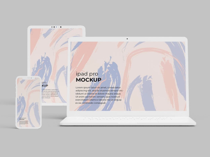 Responsive Screen Mockup 3d branding design devices graphic design illustration logo mockup mockups screen typography ui ux vector