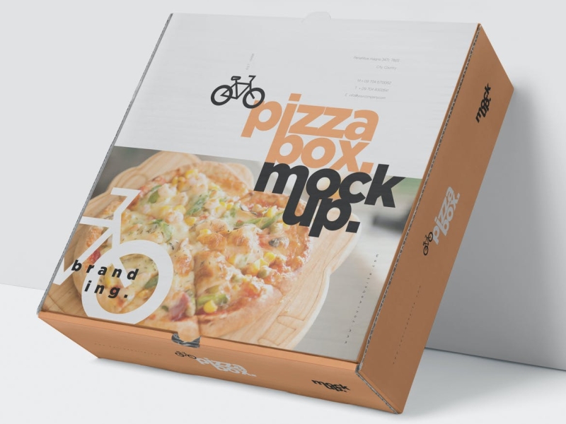 Pizza Box Mockup 3d box branding design graphic design illustration logo mockup packaging packaging design pizza box typography ui ux vector