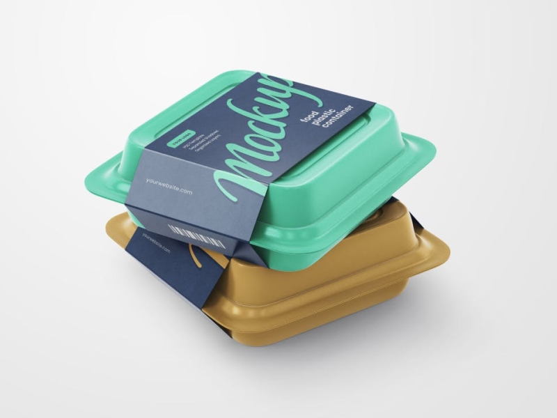 Plastic Food Container Mock-up