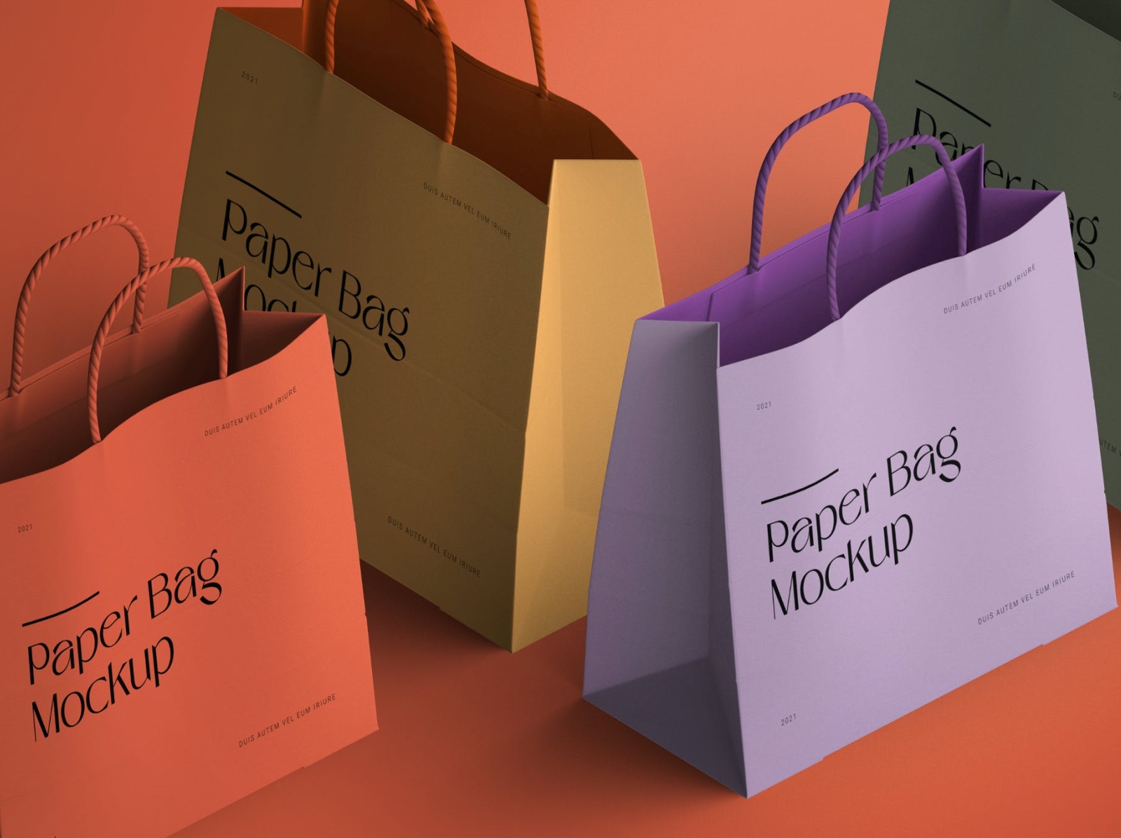 Paper Bag Mockup 3d bag mockup branding design graphic design illustration logo mockup packaging packaging design paper bag typography ui ux vector