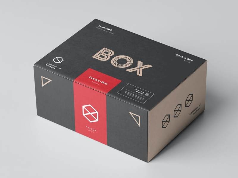 Carton Box Mockup by Mockup Templates on Dribbble