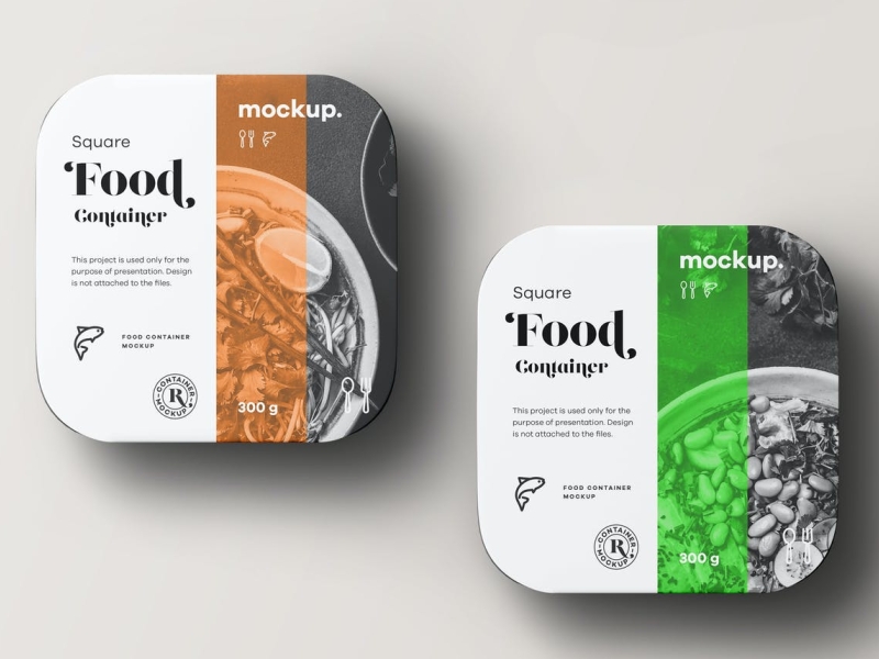 Container Packaging Mockup