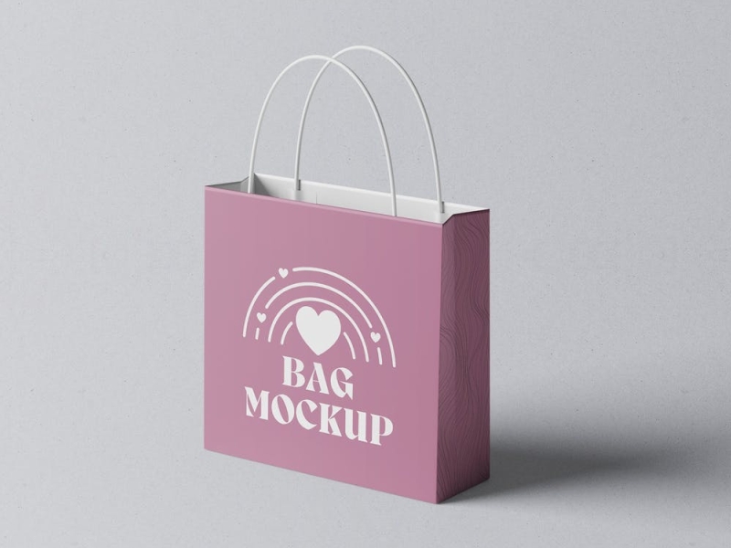 Paper Bag Mockup 3d bag mockup branding design graphic design illustration logo packaging packaging design paper paper bag typography ui ux vector