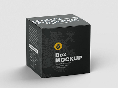 Square Box Mockup