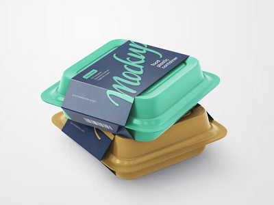 Food Container Mockup