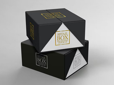 Retail Box Mockup 3d box box mockup branding design graphic design illustration logo mockup package packaging packaging design ux
