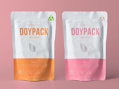 Doypack Packaging Mockup 3d box packaging branding design doypack graphic design illustration logo mockup packaging packaging design ux