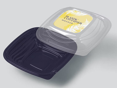 Free PlasticContainer Packaging Mockup