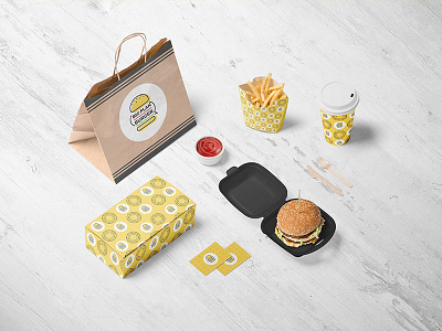 Burger Brand art brand burger colors flat food illustrator logo vector