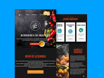 Themealboss Web (http://www.themealboss.com) brand food responsive ui ux webdesign website